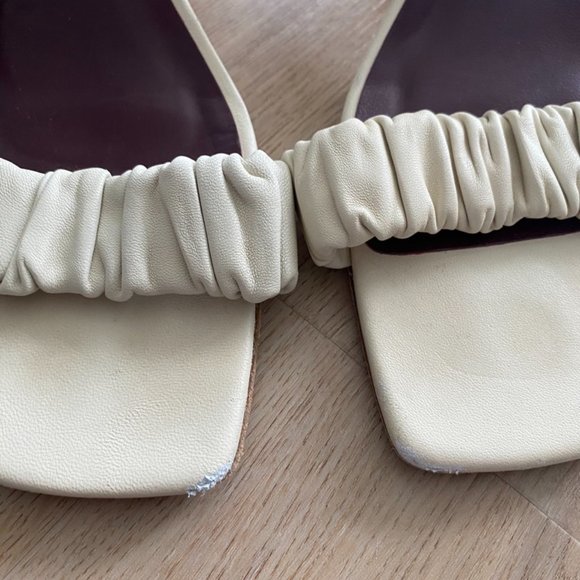 Staud Off-White Heeled Sandals - Picture 9 of 9